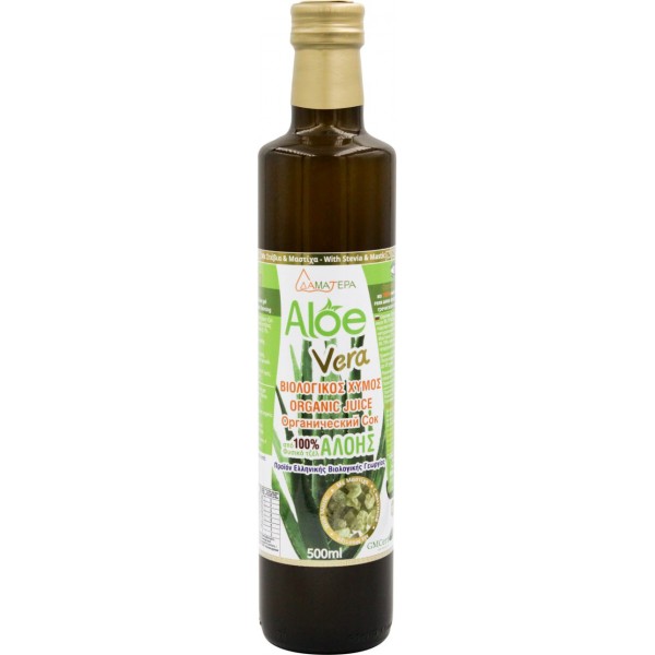 Aloe vera - 100% Φυσικός Χυμός Κρητικής Αλόης με γεύση Μαστίχα Χίου  - 500ml